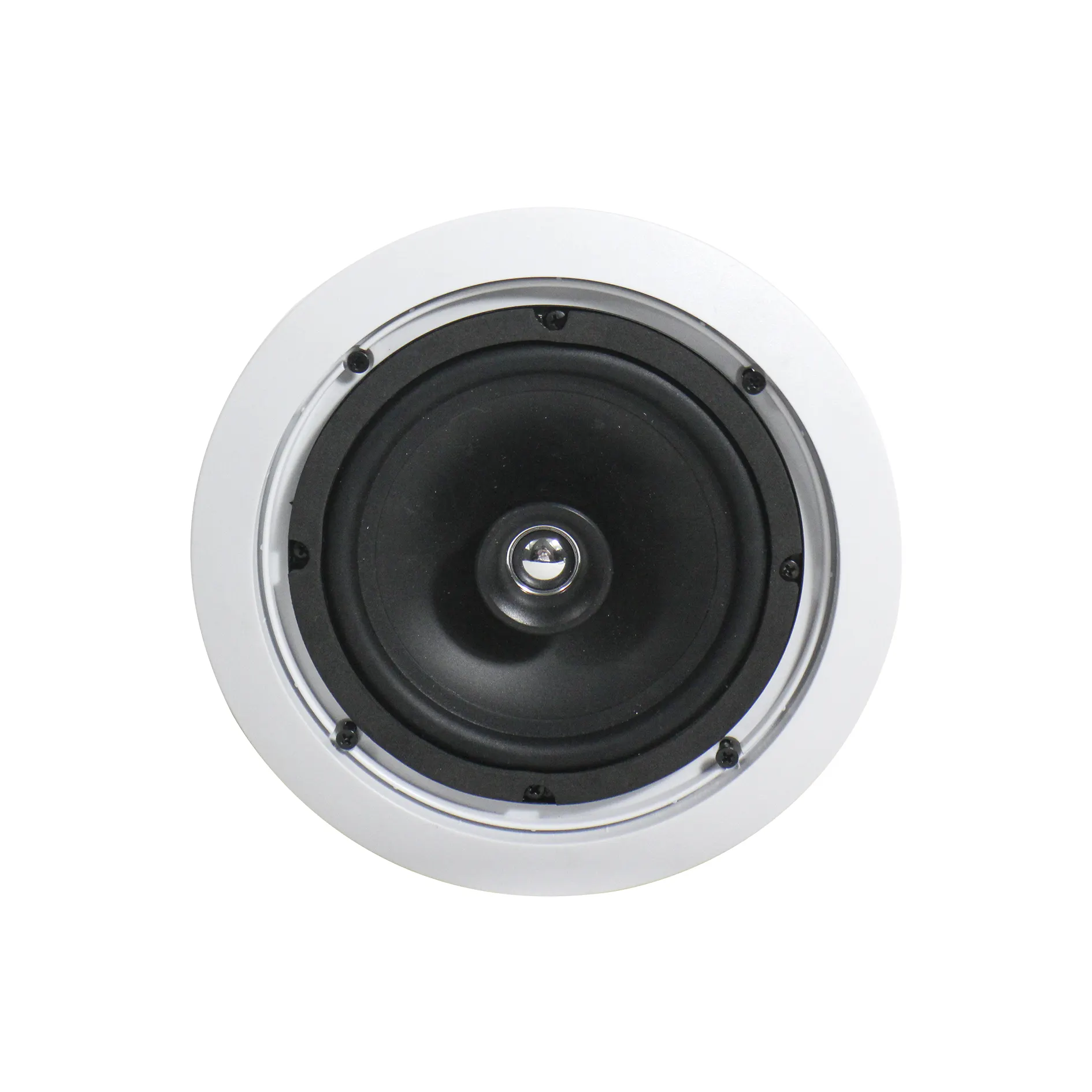 210114 6 Inch 20 Watt Plastic PA Bass Coaxial Full Range Ceiling Speaker with Tweeter and Crossover for Bar, Hotel, Home etc
