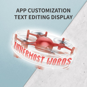 Hot New Mini Hand Gravity Control Quadcopter App <strong>Programming</strong> Customization Text Editing Smart Display RC Drone With LED Light - Product Image 3