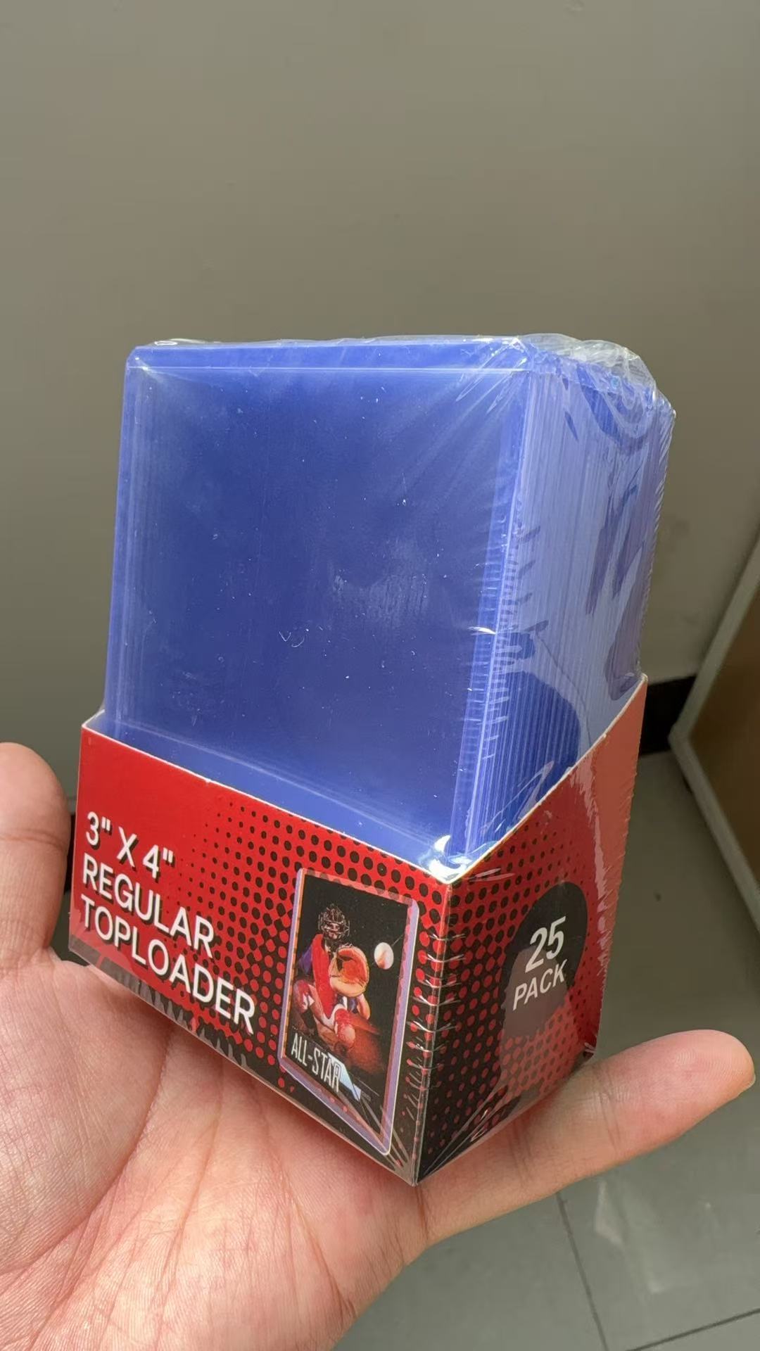 25 toploaders (un paquete)