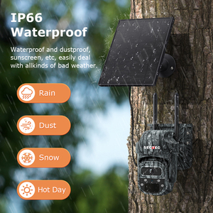 赛特克工厂制造3mp IP66 WiFi和4g户外太阳能PTZ摄像机家用360 Ptz闭路电视知识产权安全太阳能摄像机跟踪摄像机 - Product Image 6