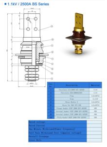BS変圧器磁器絶縁体ブッシング1KV〜36KV高電圧低電圧変圧器ブッシング磁器ブッシング - Product Image 3