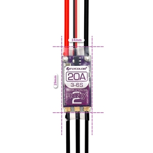 FLYCOLOR Francy2 бесщеточный ESC 20A 30A 40A 50A BLHELI-32 BL32 3-6S регулятор скорости 5V/3A 12V/2A для радиоуправляемый самолет - Product Image 2