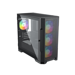 Gran Venta de vidrio templado Micro ATX excelente rendimiento de refrigeración caja de juegos de PC espaciosa caja de ordenador interior para Gamer