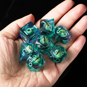 ชุดลูกเต๋า RPG Resin D และ D 7ชิ้นหลายสี D & D ลูกเต๋าหลายรูปแบบดันเจี้ยนและเกมเล่นตามบทบาทและเกมบนโต๊ะอื่นๆ - Product Image 6