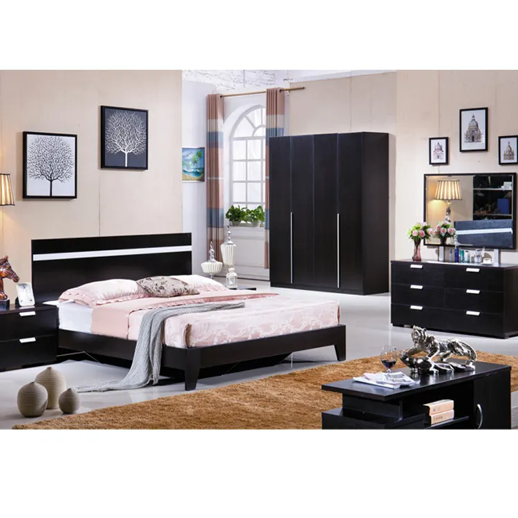 Nouveau modèle de meubles de chambre à coucher King Size Designs Master Bedroom Set