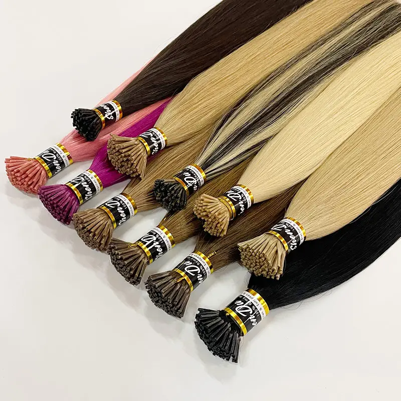 Raw Keratin itip extension hair 100% Remy natural hair extension human Double Drawn Vietnam i tip hair extensions wholesale