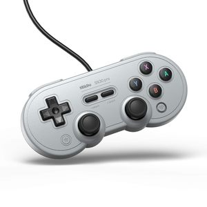 8Bitdo Sn30 Pro серый выпуск USB проводной геймпад для переключателей Windows и Raspberry Pi игровые аксессуары