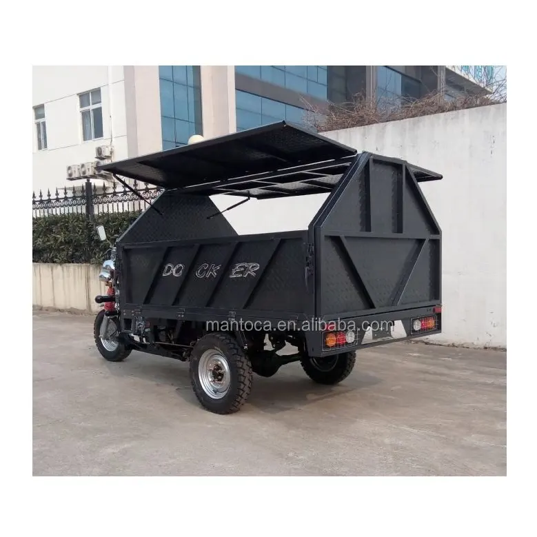 Triciclo motorizado de carga, 200CC, para basura, capacidad de carga de 1300kg