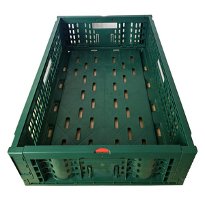 Contenedores de plástico reciclables, apilables y encajables, cajas plegables de frutas y verduras para almacenamiento logístico de cosecha agrícola - Product Image 2