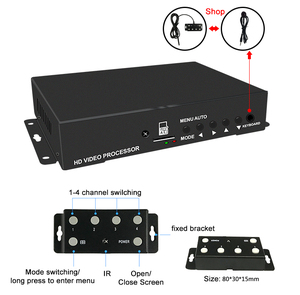 Wholesale CVBS/AHD Quad Splitter Quad Multi-viewer <strong>Video</strong> Multiviewer Screen Splitter CCTV Quad Processor - Product Image 4