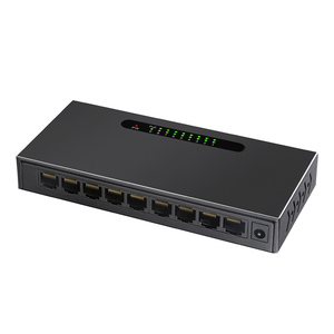 Diewu 10/100 mbps 8port PoE ağ anahtarı için 9 port IP kamera inşa güç adaptörü - Product Image 2