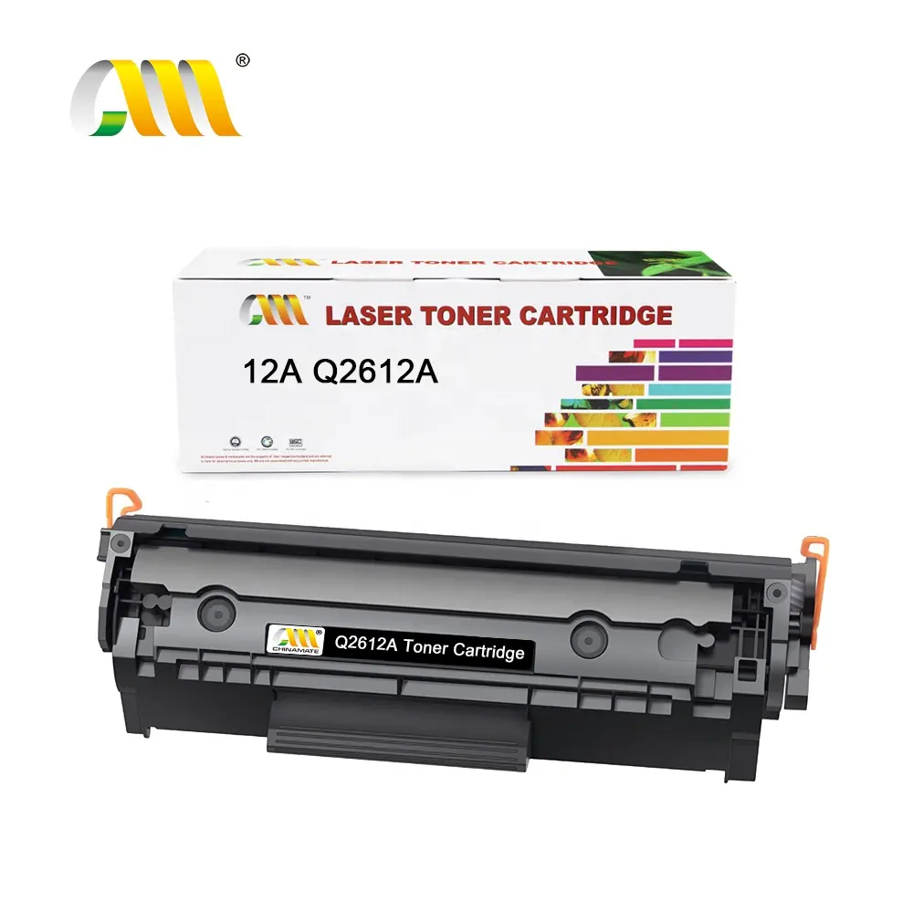 Cartucho de tóner compatible con HP 12A Q2612A, cartucho de tóner universal para impresora HP Q2612A FX9 FX10, 12A, 103, 703,