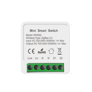Tuya Smart Wifi Switch Mini DIY 16A Control bidireccional Zigbee Interruptores de control remoto para Smart Home AC 100-240V 50/60Hz PC - Product Image 1