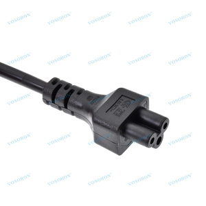 VDE Euro 2-prong CEE7/16 fiş AC adaptörleri dizüstü Notebook için IEC 320 C5 AC güç kablosu - Product Image 5