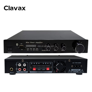 Clavax CLAM-X108便携式台式迷你功率放大器家用蓝牙USB sd卡RCA 6.35毫米输入Hifi卡拉ok迪斯科酒吧 - Product Image 1