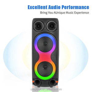 CH-8868 Portable Tower <strong>Speaker</strong> System Outdoor Blue Tooth <strong>Speaker</strong> with Wireless Microphone &amp; Party Lights for <strong>Computer</strong> <strong>Use</strong> - Product Image 2