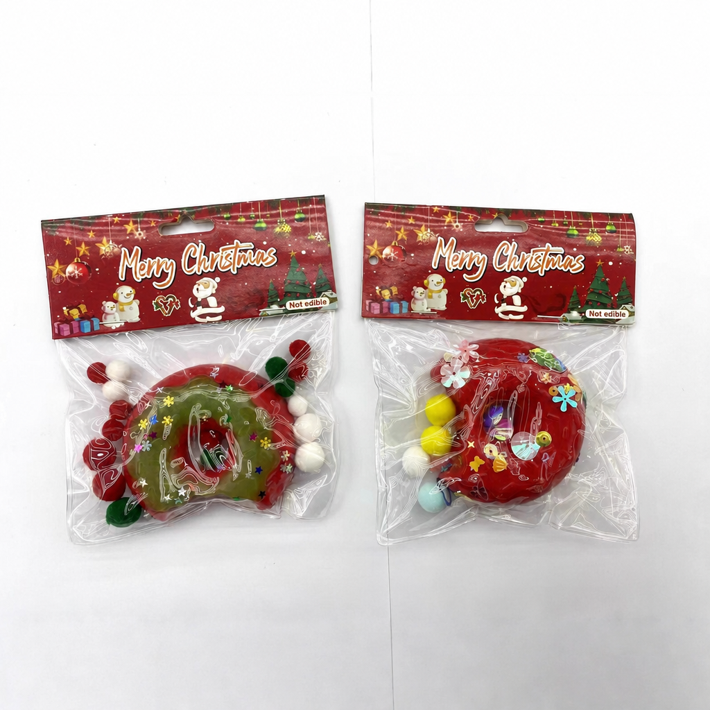Juguete navideño blando Bite Donut (color aleatorio)