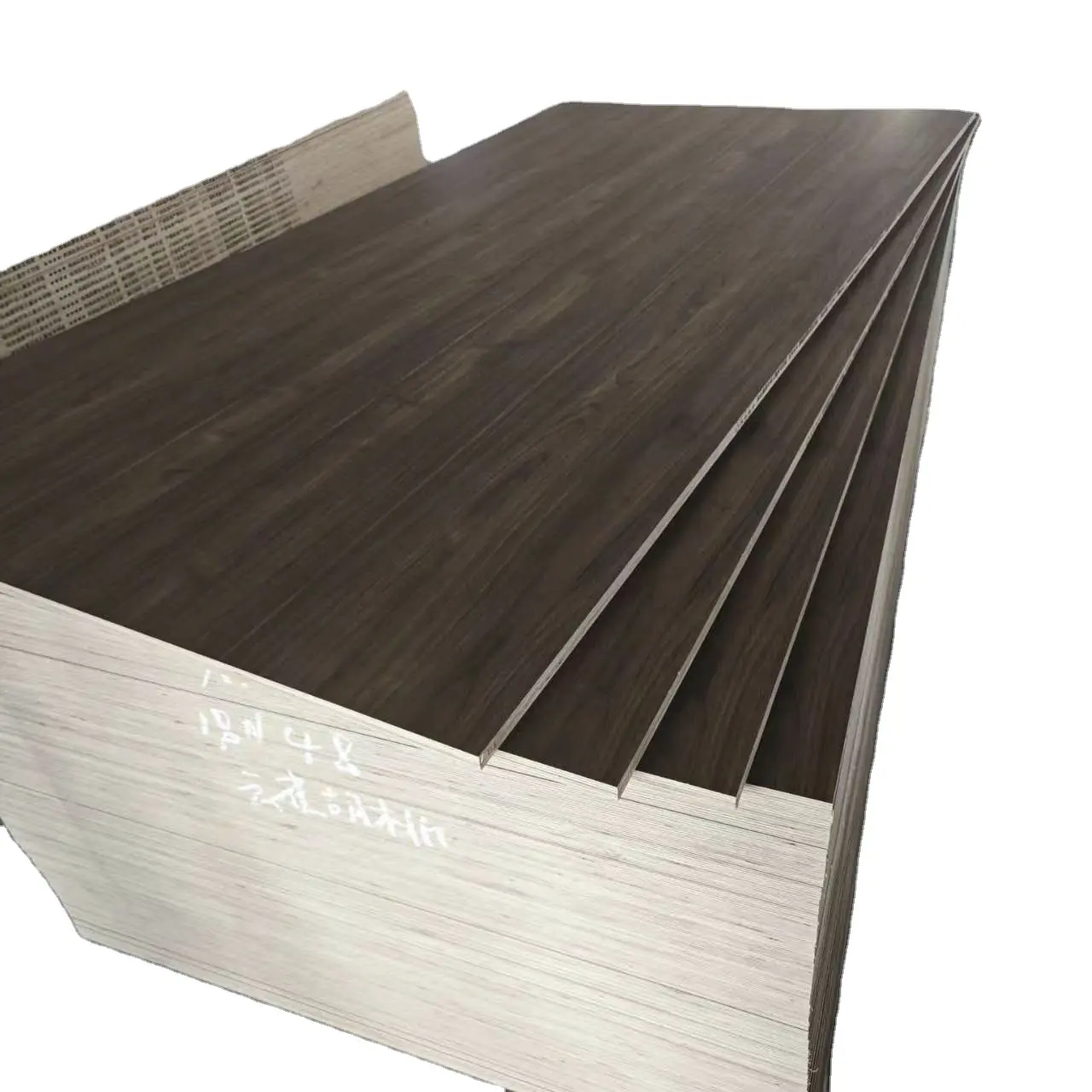 Papan furnitur murah kualitas tinggi 1220mm * 2440mm papan papan papan partikel melamin tahan lama untuk panel dinding Shiplap