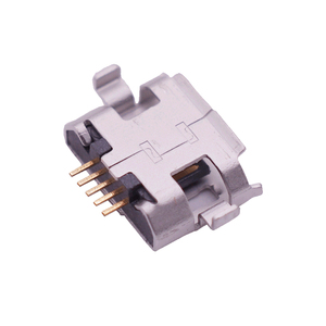 微型USB 5p母插座1.0MM 2针下沉板MK 5P USB插座带边缘/无边缘usb连接器