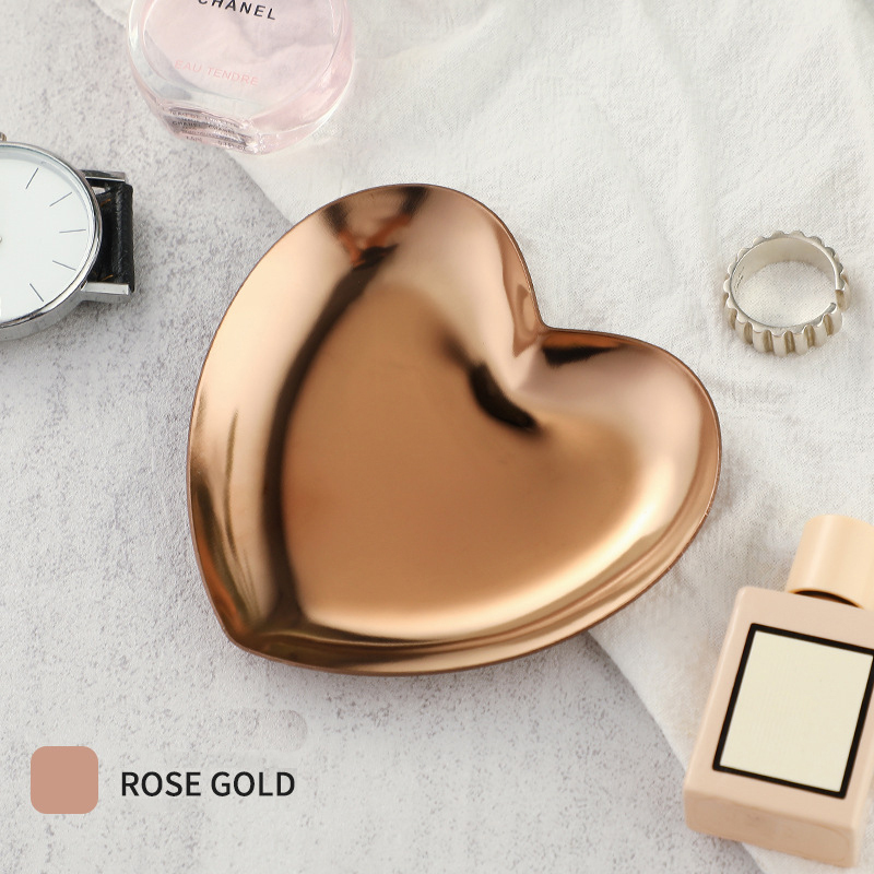Rose Gold-heart shaped