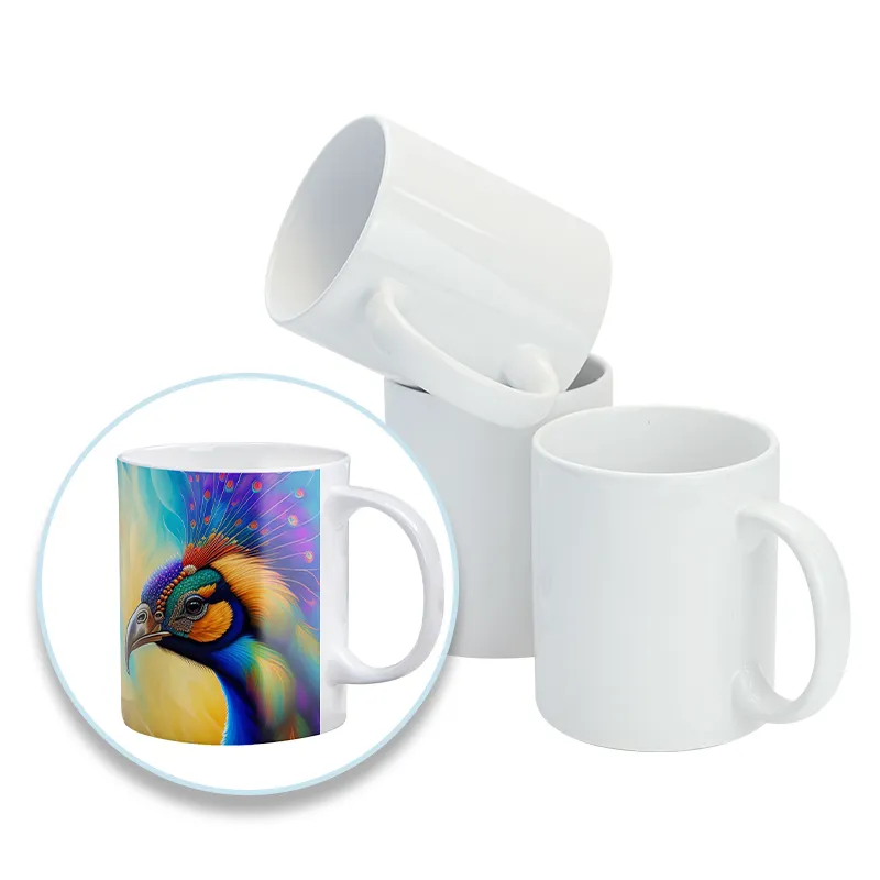 En gros AAA tasse en céramique 11oz aaa blanc sublimation 11oz tasse dimensions tasse personnalisée pour la sublimation