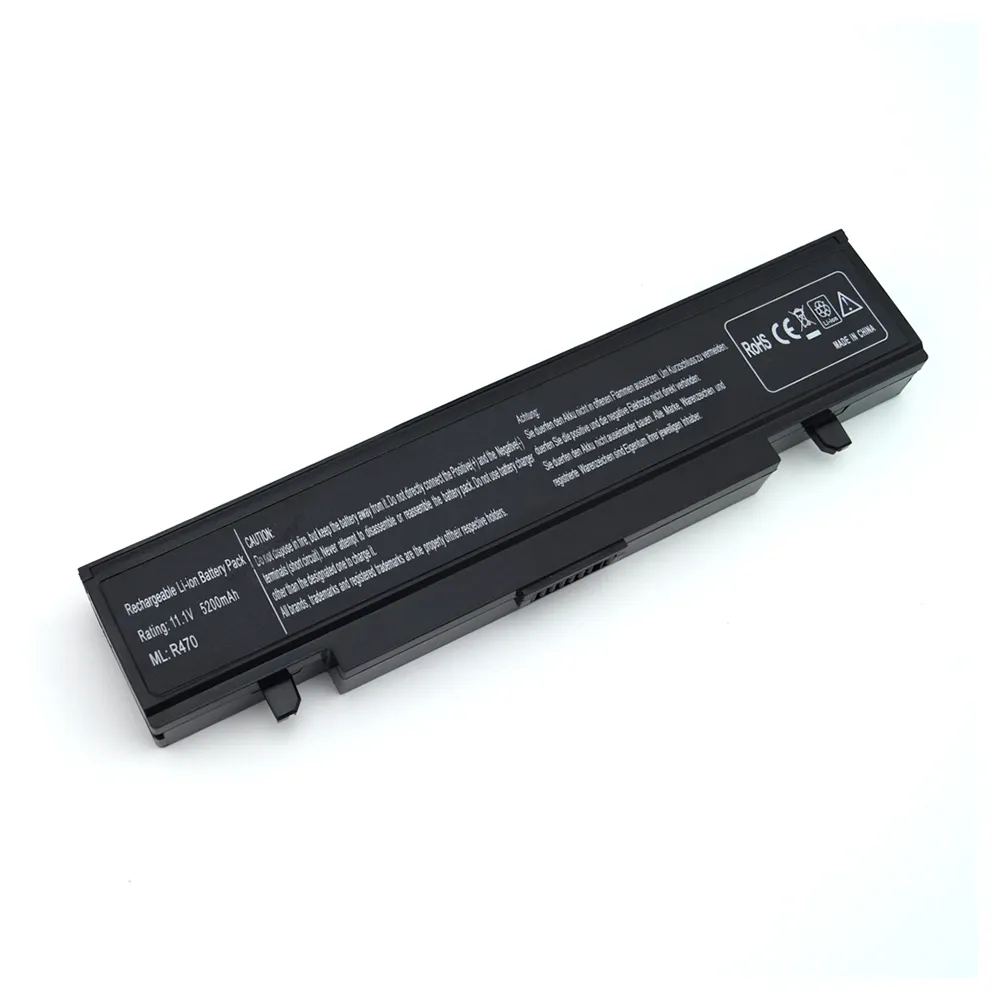 Batterie silencieuse, 5200mAh, 11.1V, 57wh, OEM/ODM, pour ordinateur portable Samsung R428, R429, R467, R468, R470, R440, RV411, meilleure vente