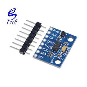 Sensor Digital de inclinación de gravedad de tres ejes, módulo de gradiente de aceleración, GY-291 de transmisión IIC/SPI ADXL345 - Product Image 4