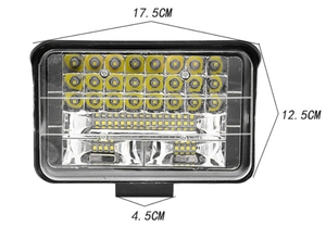 Sınır ötesi ihracat üç inç beş inç geniş alan görünümü LED farlar kare çalışma ışığı ve otomobil kamyon için geri ışık - Product Image 3