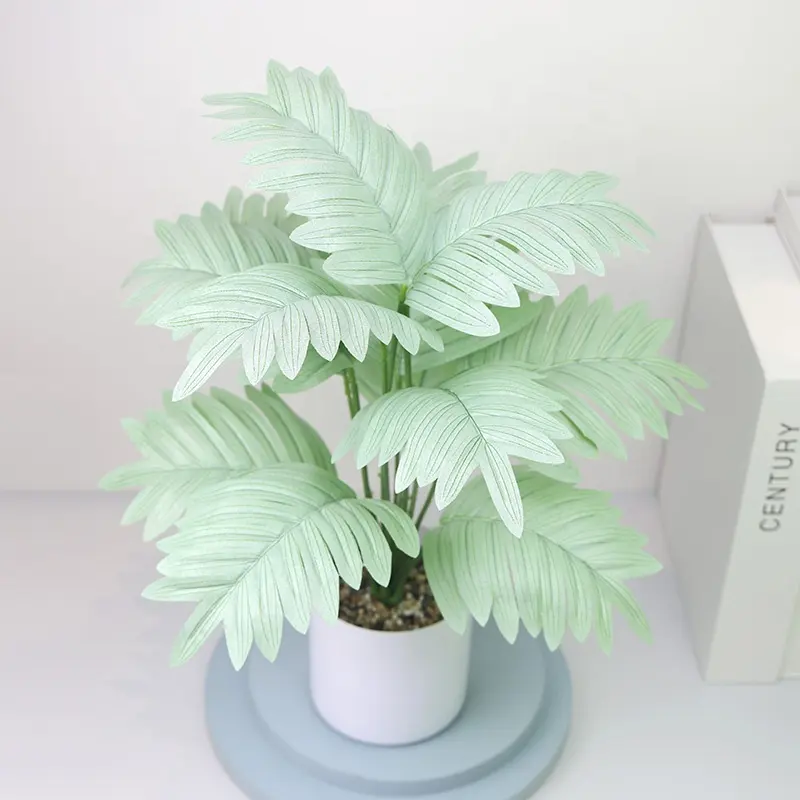 Pianta artificiale grande palma tropicale mostro artificiale albero di piante artificiali con vaso di fiori, adatto per l'home office livi