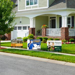 18x24 hai mặt mở nhà bất động sản bán sân dấu hiệu tùy chỉnh logo kinh doanh realtor Board nhựa bãi cỏ dấu hiệu - Product Image 6