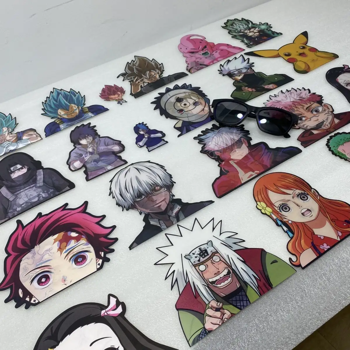 In stock wholesale Custom 3D motion stickers Kimetsu No Yaiba anime illusion refrigerator notebook stickers