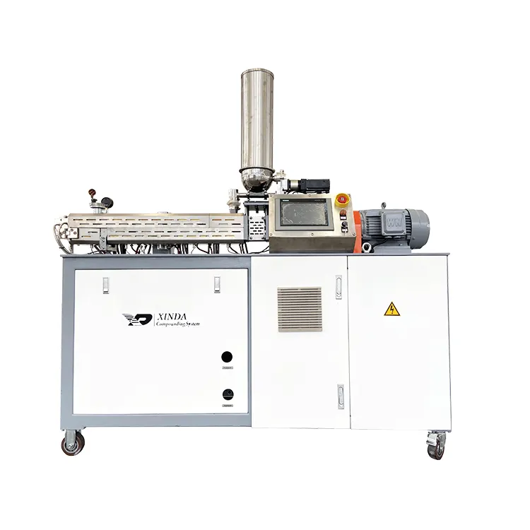 2021 Best Verkopende Artikelen Laboratorium Dubbele Schroef Extrusie Machine Samengestelde Pelletiseermachine/Kunststof 5-20 Kg/u 300-500 Kg/u
