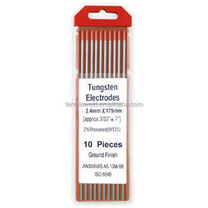 Factory Supply WT20 Tungsten Electrode for Tig Welding Rod 1.6mm 2.4mm 3.2mm Red Color Tungsten Rod - Product Image 2