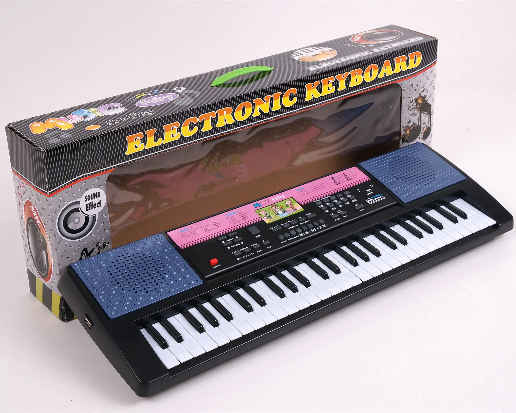 Электронная клавиатура с 54 клавишами, Детские Обучающие музыкальные инструменты, многофункциональный детский пластиковый электронный орган