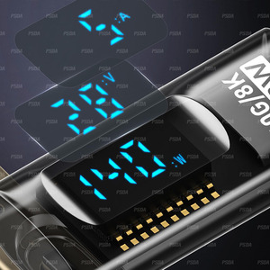 Adaptador pequeño USB C macho a hembra con velocidad de 40Gbps Carga rápida de 140W y pantalla de visualización digital de salida de Video 8K - Product Image 5