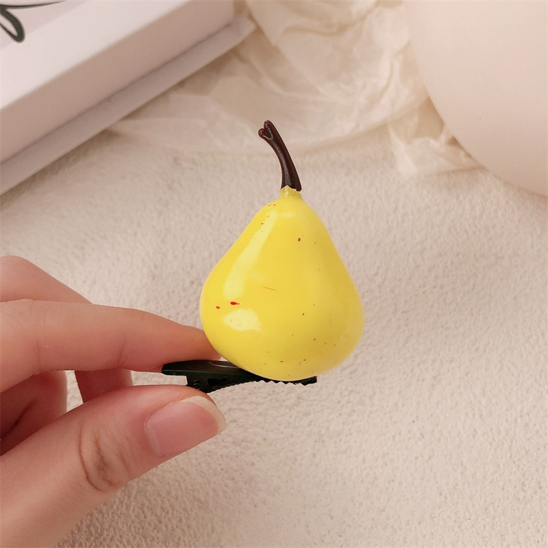 fermaglio per capelli a forma di pera colore puro 6636