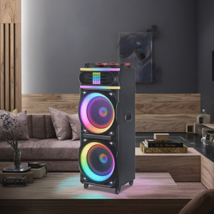 NDR-1226 Double 12 Inch Party Karaoke <strong>Speaker</strong> High Power BT Audio System with Microphone for Home <strong>Use</strong> Model New - Product Image 3
