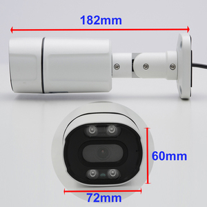 ColorVu PoE 5MPIPカメラ屋外IP66防水一方向オーディオアラームシステムH.265カラーナイトビジョンカメラ - Product Image 5