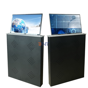 BNT Tabletop <strong>Computer</strong> Monitor Motorized Lift With Full HD Screen 6mm Ultra Narrow Screen Frame for Paperless Conference <strong>System</strong> - Product Image 4