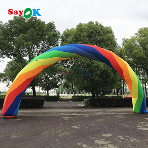 Sayokイベント用カスタマイズロゴカラフルインフレータブルアーチインフレータブルレインボーアーチトンネル - Product Image 5