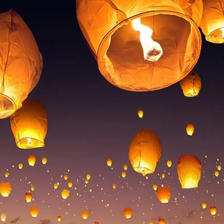 Lanterna De Papel Fábrica De Balão De Ar Quente Festa De Casamento Por Atacado Lanternas Do Céu Chinês Voando