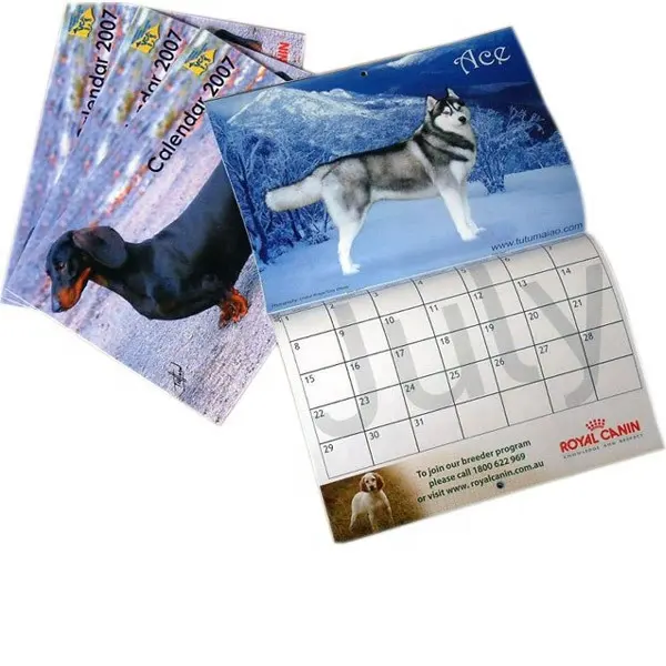 Pas cher Promotionnel Impression De Calendrier Mural