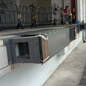 Borda estacionária da ponte de embarque importada para plataforma de carga, selos fixos, nivelador de doca