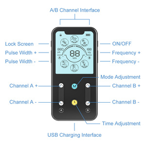 Dual Channels TENS Unit Muskels timulator zur Schmerz linderung 24 Modi Tens EMS Puls massage Akupunktur Digital Therapy Machine - Product Image 5