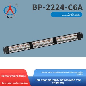 24-Port CAT6A Network RJ45 Unshielded <strong>Patch</strong> <strong>Panel</strong> Network Data Interface <strong>Module</strong> - Product Image 5