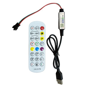 WS2812B WS2811 24key APP ARGB RGB LED Music indirizzabile LED Strip Light Dreamcolor Chasing Tape telecomando che cambia colore - Product Image 1