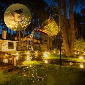 Năng lượng mặt trời Powered tưới nước có thể vườn ánh sáng Móc Cổ phần ngoài trời không thấm nước trang trí đèn lồng chuỗi đèn Patio sân Pathway chiếu sáng - Product Image 2