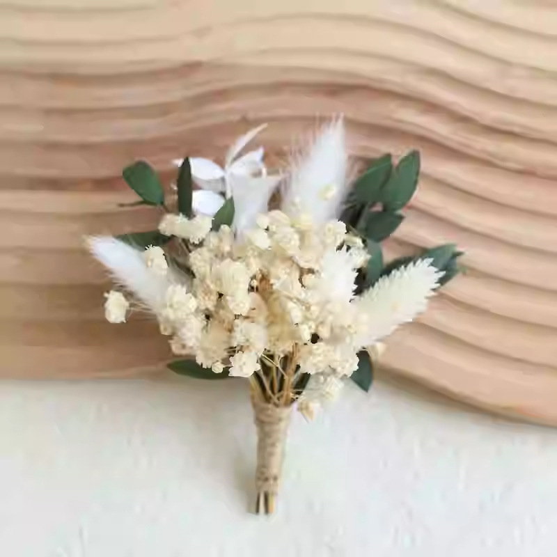 Ramo de Gypsophila con Hojas Verdes y Frondosas No.25 (Tamaño Aproximado)