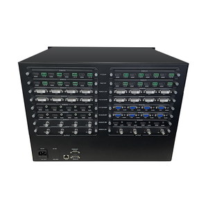 Matriz híbrida de conmutación enchufable 4K de gran oferta al por mayor, matriz modular sin costuras 32x32 con placas DVI de audio CVBS VGA HD-baseT - Product Image 1