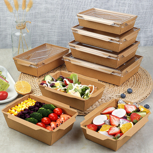 Eko dostu salata kutusu öğle yemeği salata kutu konteyner yemek için salata kutuları tek kullanımlık kullanım gitmek - Product Image 2